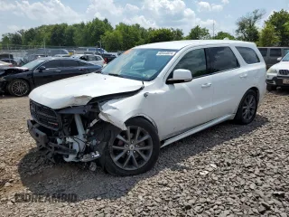 2017 Dodge Durango GT z VIN 1C4RDHDG7HC936080, wystawiony jako Copart lot #65444024 z przebiegiem Nie podano mil oraz Szkoda całkowita • Salvage title. Historia ofert i sprzedaży dostępna na DreamBid. Obrazek 1.