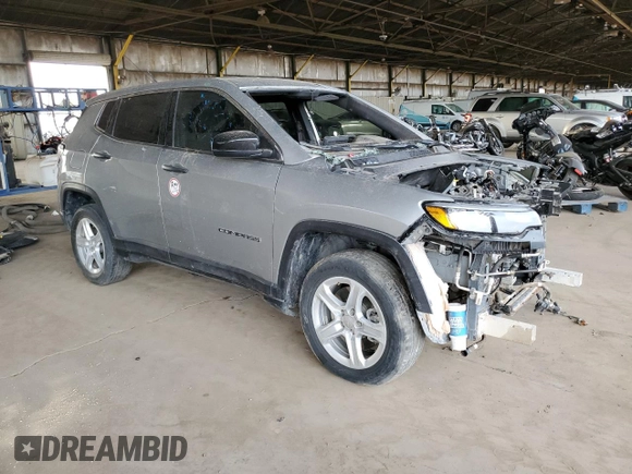 2023 Jeep Compass Sport с VIN 3C4NJDANXPT557094, выставлен на аукционе Copart как лот 84733764 с пробегом Не указан миль и Списание • Salvage title. История ставок и продаж доступна на DreamBid. Изображение 4.