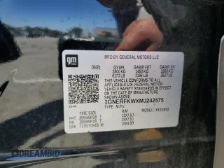 2021 Chevrolet Traverse LS with VIN 1GNERFKWXMJ242575, listed as a Copart auction lot 57480565 with 105,810 mi miles and Salvage title. Bid and sale history available at DreamBid. Image 13.