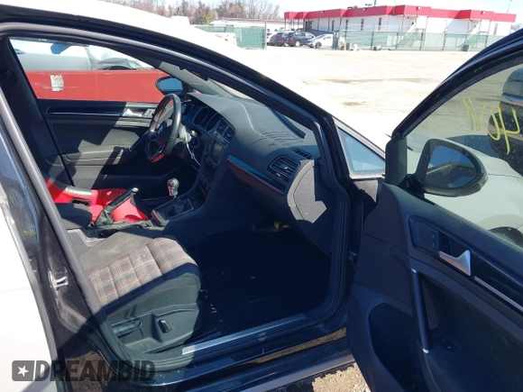 2017 Volkswagen Golf GTI S with VIN 3VW5T7AU4HM057802, listed as a IAAI auction lot 41504011 with 88,203 mi miles. Bid and sale history available at carsss.com. Image 5.
