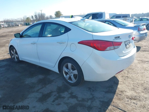 2013 Hyundai Elantra GLS with VIN 5NPDH4AE6DH390056, listed as a IAAI auction lot 41658021 with 1 mi miles. Bid and sale history available at carsss.com. Image 3.