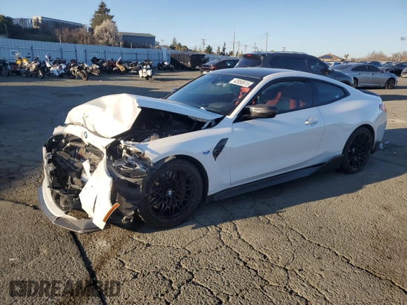 2022 BMW M4 Competition z VIN WBS33AZ09NCJ20276, wystawiony jako Copart lot #42850615 z przebiegiem Nie podano mil oraz Szkoda całkowita • Salvage title. Historia ofert i sprzedaży dostępna na DreamBid. Obrazek 1.