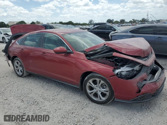 2024 Honda Accord LX z VIN 1HGCY1F2XRA000858, wystawiony jako Copart lot #55067945 z przebiegiem 9 632 mil mil oraz Nie do naprawy • Non repairable. Historia ofert i sprzedaży dostępna na DreamBid. Obrazek 4.