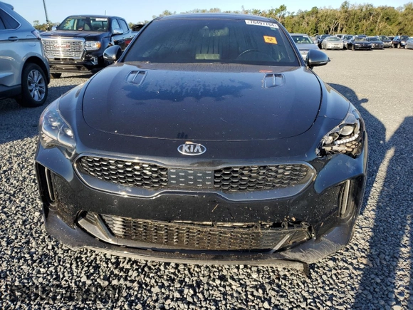 2019 Kia Stinger GT1 with VIN KNAE45LCXK6051385, listed as a Copart auction lot 76497764 with 78,129 mi miles and Non Repairable. Bid and sale history available at DreamBid. Image 5.