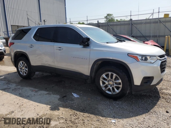 2020 Chevrolet Traverse LS with VIN 1GNERFKW5LJ125419, listed as a Copart auction lot 59046885 with 86,383 mi miles and Salvage title. Bid and sale history available at DreamBid. Image 4.