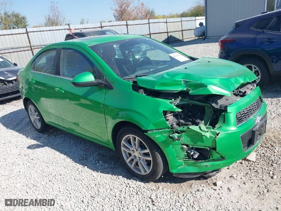 2014 Chevrolet Sonic LT with VIN 1G1JC5SB2E4227125, listed as a IAAI auction lot 40667083 with 108,963 mi miles. Bid and sale history available at carsss.com. Image 1.