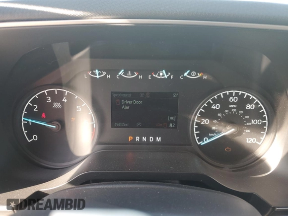 2023 Ford F-150 XL with VIN 1FTEW1C80PKD44468, listed as a Copart auction lot 50555375 with 49,411 mi miles and Clean title. Bid and sale history available at DreamBid. Image 9.
