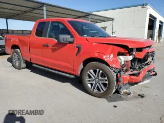 2021 Ford F-150 XL with VIN 1FTEX1CP8MKD04669, listed as a Copart auction lot 49723175 with 81,463 mi miles and Salvage title. Bid and sale history available at DreamBid. Image 4.
