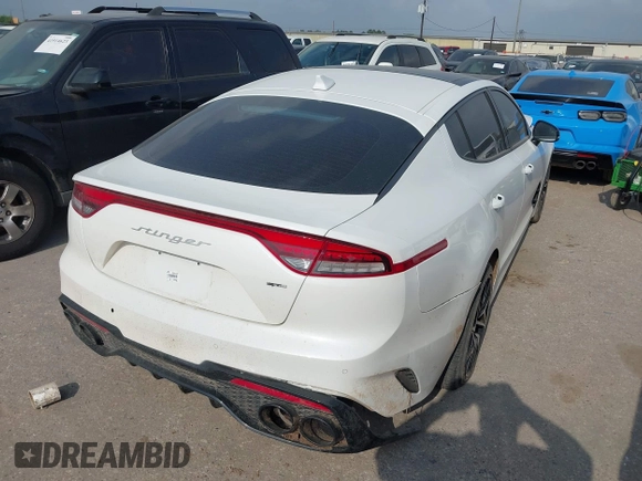2023 Kia Stinger GT-Line with VIN KNAE35LD6P6130376, listed as a IAAI auction lot 41888309 with 8,509 mi miles. Bid and sale history available at carsss.com. Image 4.