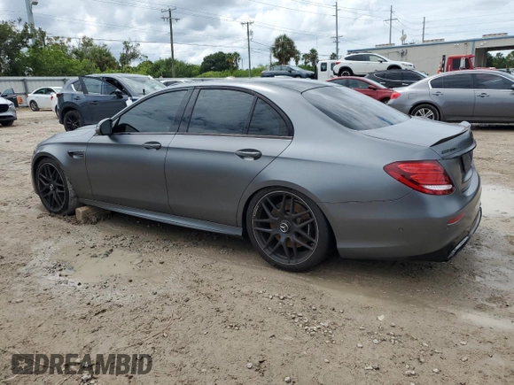 2018 Mercedes-Benz E-Class AMG E 63 S with VIN WDDZF8KB8JA369628, listed as a Copart auction lot 70928084 with 76,874 mi miles and Non Repairable. Bid and sale history available at carsss.com. Image 2.