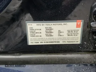 2013 Tesla Model S с VIN 5YJSA1DN9DFP01855, выставлен на аукционе Copart как лот 51257955 с пробегом 187 251 миль миль и Чистый • Clean title. История ставок и продаж доступна на DreamBid. Изображение 12.