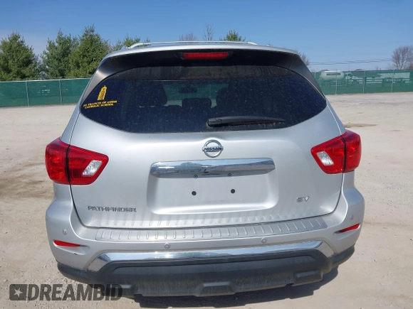 2019 Nissan Pathfinder SL with VIN 5N1DR2MN0KC583160, listed as a IAAI auction lot 41811725 with 81,682 mi miles and . Bid and sale history available at DreamBid. Image 16.