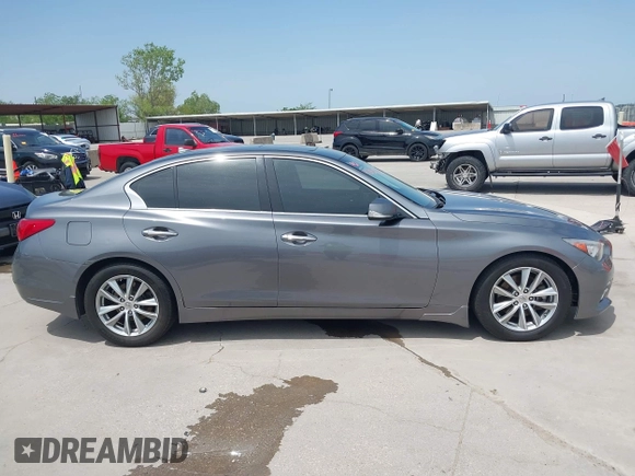 2014 Infiniti Q50 Premium with VIN JN1BV7AP5EM675859, listed as a IAAI auction lot 42031960 with 110,149 mi miles. Bid and sale history available at carsss.com. Image 13.