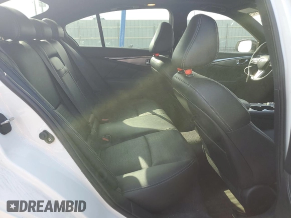 2020 Infiniti Q50 Luxe with VIN JN1EV7ARXLM254294, listed as a Copart auction lot 61596615 with 54,096 mi miles and Salvage title. Bid and sale history available at DreamBid. Image 10.