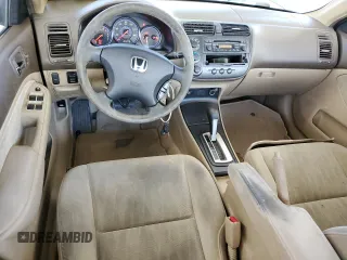 2004 Honda Civic LX with VIN 2HGES16544H519953, listed as a Copart auction lot 46410985 with 155,076 mi miles and Salvage Title. Bid and sale history available at DreamBid. Image 8.