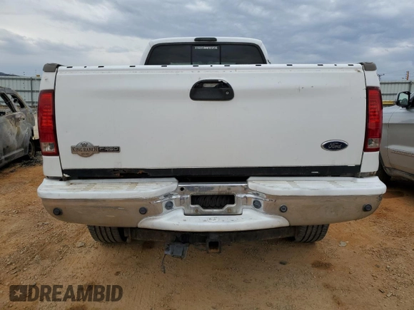 2005 Ford F-350 XL с VIN 1FTWW31P05ED19270, выставлен на аукционе Copart как лот 45970835 с пробегом 195 546 миль миль и Списание • Salvage title. История ставок и продаж доступна на DreamBid. Изображение 6.