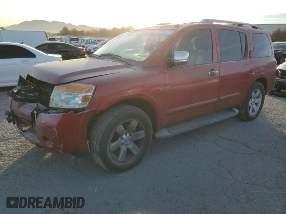 2008 Nissan Armada SE z VIN 5N1AA08D98N602852, wystawiony jako Copart lot #85514374 z przebiegiem 148 639 mil mil oraz Szkoda całkowita • Salvage title. Historia ofert i sprzedaży dostępna na DreamBid. Obrazek 1.
