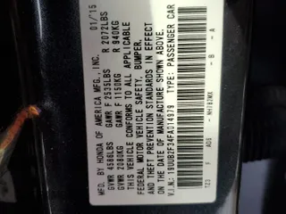 2015 Acura TLX V6 with VIN 19UUB2F34FA014979, listed as a Copart auction lot 88884075 with 86,298 mi miles and Salvage Title. Bid and sale history available at carsss.com. Image 14.