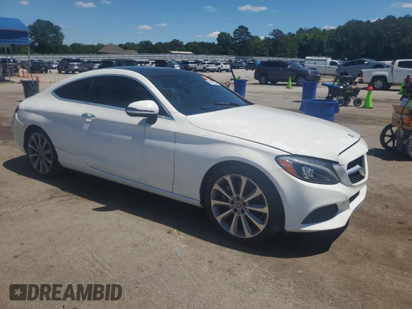 2018 Mercedes-Benz C 300 with VIN WDDWJ4JB8JF758851, listed as a Copart auction lot 55482035 with 98,945 mi miles and Clean title. Bid and sale history available at DreamBid. Image 4.