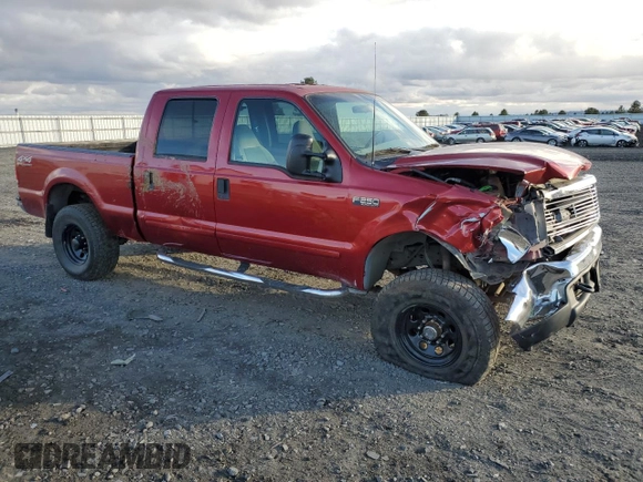 2001 Ford Super Duty F-250 XL with VIN 1FTNW21SX1EA47184, listed as a Copart auction lot 78271604 with 132,024 mi miles and Salvage Title. Bid and sale history available at carsss.com. Image 4.