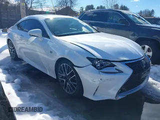 2016 Lexus RC 350 with VIN JTHSE5BC5G5006662, listed as a IAAI auction lot 41665715 with 51,378 mi miles. Bid and sale history available at carsss.com. Image 1.