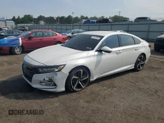 2020 Honda Accord Sport z VIN 1HGCV1F34LA107171, wystawiony jako Copart lot #59173365 z przebiegiem 89 501 mil mil oraz Szkoda całkowita • Salvage title. Historia ofert i sprzedaży dostępna na DreamBid. Obrazek 1.