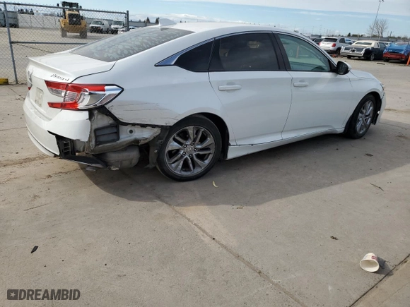 2018 Honda Accord Sedan LX 1.5T with VIN 1HGCV1F14JA261441, listed as a Copart auction lot 46550115 with 129,267 mi miles and Salvage Title. Bid and sale history available at carsss.com. Image 3.