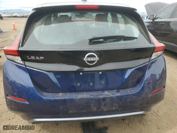 2025 Nissan LEAF S with VIN 1N4AZ1BV4SC558885, listed as a Copart auction lot 50250425 with 2,618 mi miles and Salvage Title. Bid and sale history available at carsss.com. Image 6.