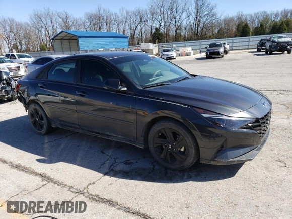 2022 Hyundai Elantra SEL with VIN 5NPLM4AG4NH061429, listed as a Copart auction lot 49310885 with 24,757 mi miles and Salvage Title. Bid and sale history available at DreamBid. Image 4.