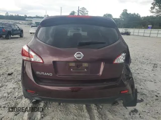 2013 Nissan Murano S with VIN JN8AZ1MU2DW203735, listed as a Copart auction lot 72191344 with 0 mi miles and Salvage Title. Bid and sale history available at carsss.com. Image 6.