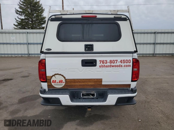 2021 Chevrolet Colorado 2WD LT with VIN 1GCHSCEA1M1234681, listed as a Copart auction lot 49910445 with 98,717 mi miles and Salvage title. Bid and sale history available at DreamBid. Image 6.