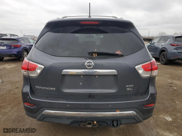 2013 Nissan Pathfinder SL with VIN 5N1AR2MM2DC611943, listed as a Copart auction lot 85947404 with 267,756 mi miles and Salvage Title. Bid and sale history available at carsss.com. Image 6.