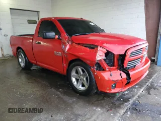 2013 Ram 1500 Express with VIN 3C6JR6AT2DG572606, listed as a Copart auction lot 45458575 with 176,191 mi miles and Salvage title. Bid and sale history available at DreamBid. Image 4.