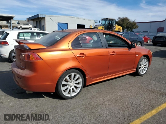 2009 Mitsubishi Lancer GTS with VIN JA3AU86W19U026176, listed as a Copart auction lot 75438734 with 95,565 mi miles and Clean Title. Bid and sale history available at carsss.com. Image 3.