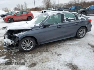 2024 Honda Civic Sedan EX with VIN 2HGFE2F32RH101348, listed as a Copart auction lot 43784045 with 23,153 mi miles and Salvage Title. Bid and sale history available at carsss.com. Image 1.