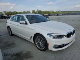 2018 BMW 5 Series 540i with VIN WBAJE5C53JG917921, listed as a Copart auction lot 54985805 with 75,307 mi miles and Salvage title. Bid and sale history available at DreamBid. Image 4.