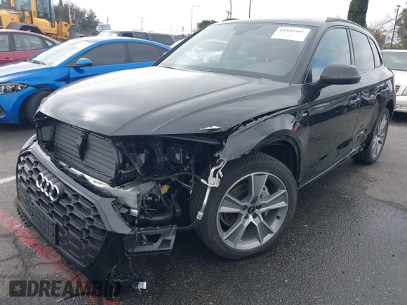 2025 Audi Q5 S line Premium z VIN WA1GAAFY7S2026126, wystawiony jako IAAI lot #41535407 z przebiegiem 1303 mil mil oraz . Historia ofert i sprzedaży dostępna na DreamBid. Obrazek 2.
