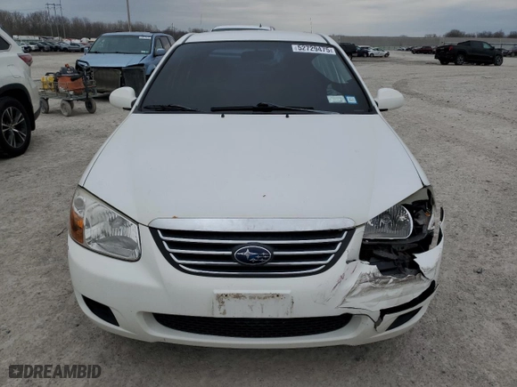 2008 Kia Spectra EX with VIN KNAFE122685580270, listed as a Copart auction lot 52729475 with 174,071 mi miles and Salvage Title. Bid and sale history available at carsss.com. Image 5.