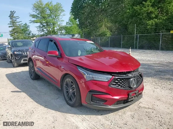 2019 Acura RDX w/A-Spec Pkg with VIN 5J8TC2H62KL008676, listed as a Copart auction lot 55479714 with 76,770 mi miles and Salvage Title. Bid and sale history available at carsss.com. Image 11.