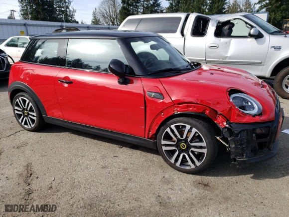 2023 MINI Hardtop 2 Door Cooper SE with VIN WMW13DJ01P2S85353, listed as a Copart auction lot 49675945 with 12,456 mi miles and Salvage Title. Bid and sale history available at carsss.com. Image 4.