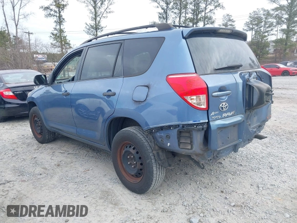 2007 Toyota RAV4 with VIN JTMZD33V376048457, listed as a IAAI auction lot 41394636 with 161,169 mi miles. Bid and sale history available at carsss.com. Image 3.