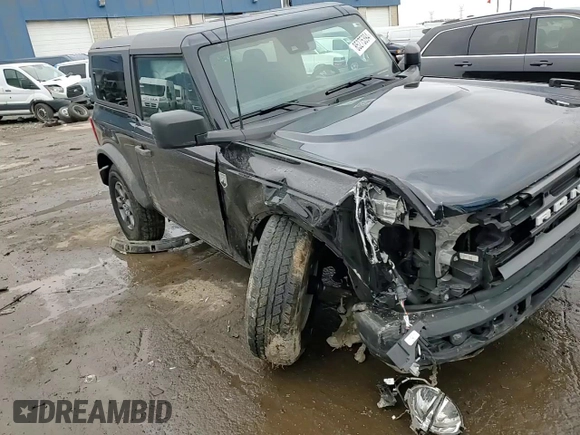 2023 Ford Bronco with VIN 1FMDE5AH6PLB56147, listed as a Copart auction lot 85275394 with 24,594 mi miles and Salvage title. Bid and sale history available at DreamBid. Image 12.