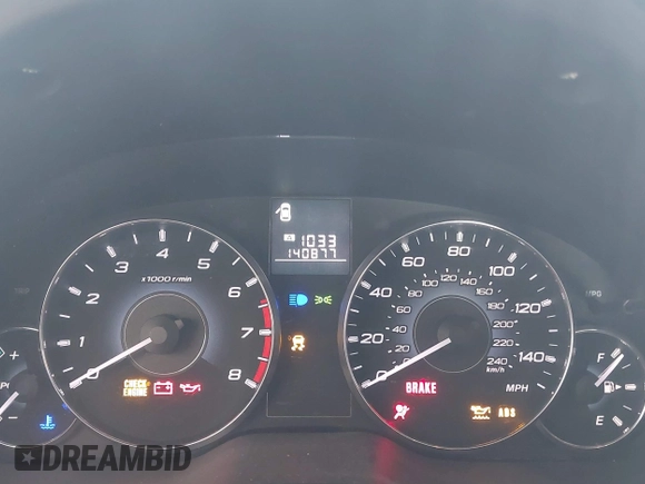 2012 Subaru Outback 2.5i with VIN 4S4BRBAC0C1268835, listed as a IAAI auction lot 41611367 with 140,877 mi miles and . Bid and sale history available at DreamBid. Image 7.