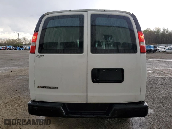 2020 Chevrolet Express Cargo Van with VIN 1GCWGBFB5L1153692, listed as a Copart auction lot 52133275 with 98,272 mi miles and Clean Title. Bid and sale history available at carsss.com. Image 6.