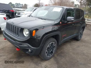 2015 Jeep Renegade Trailhawk with VIN ZACCJBCT0FPC45038, listed as a IAAI auction lot 41796152 with 91,456 mi miles and . Bid and sale history available at DreamBid. Image 17.