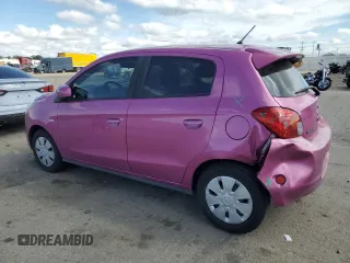 2015 Mitsubishi Mirage DE with VIN ML32A3HJ5FH044657, listed as a Copart auction lot 56916395 with 48,321 mi miles and Salvage title. Bid and sale history available at DreamBid. Image 2.