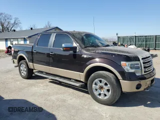 2013 Ford F-150 XL with VIN 1FTFW1EF4DKF57063, listed as a Copart auction lot 48225585 with 272,515 mi miles and Salvage Title. Bid and sale history available at carsss.com. Image 4.