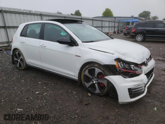 2017 Volkswagen Golf GTI S with VIN 3VW447AUXHM038857, listed as a Copart auction lot 57448963 with 56,380 mi miles. Bid and sale history available at carsss.com. Image 4.