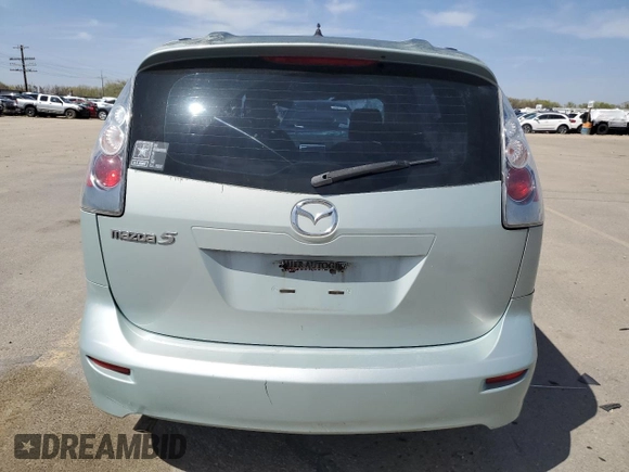 2006 Mazda 5 Sport with VIN JM1CR29LX60112700, listed as a Copart auction lot 51918955 with 223,332 mi miles and Salvage Title. Bid and sale history available at carsss.com. Image 6.