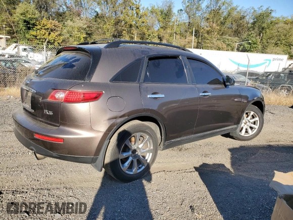 2008 Infiniti FX with VIN JNRAS08WX8X208350, listed as a Copart auction lot 76717914 with Not Provided miles and Salvage Title. Bid and sale history available at DreamBid. Image 3.